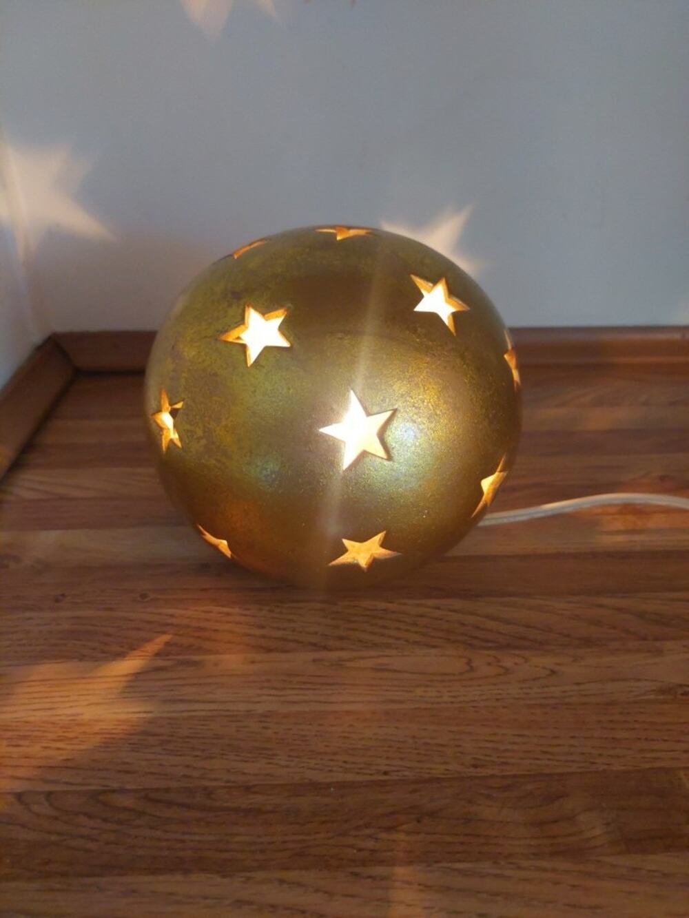 Vintage House of Lloyd "Christmas Around the World" Lamp celestial stars